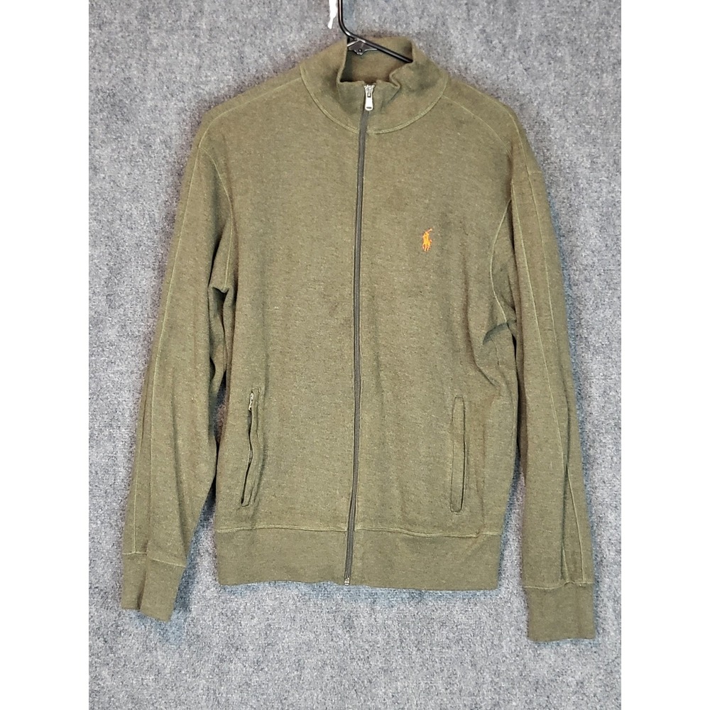 Polo Ralph Lauren Performance Olive Green Full Zip Jacket Men's Size Medium